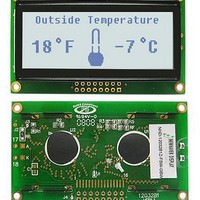 LCD Graphic Display Modules & Accessories STN-Gray Transfl 68.1 x 32.9