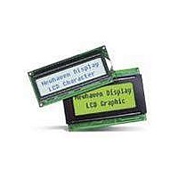 LCD Character Display Modules 1 x 8 STN-Y/G 53.0 x 25.0