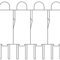 LED Circuit Board Indicators AMBER DIFFUSED