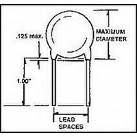 CAPACITOR CERAMIC, 10000PF, Radial