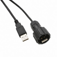 CONN USB PATCH CORD A-A PLUG 2M