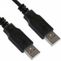 CABLE USB 2.0 A-A MALE BLACK 1M