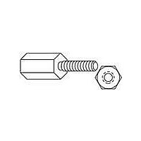 Threaded Standoff, Hexagonal, Male/Female, Passivated Stainless Steel 0.875 Inch Length, 4-40 Thread