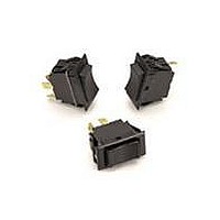 Rocker Switches & Paddle Switches DPDT ON-OFF-(ON) BLK
