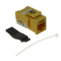 CONN JCK RJ45 TOOL FREE CAT6 YLW