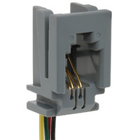 MODULAR JACK W/6" WIRE LEADS