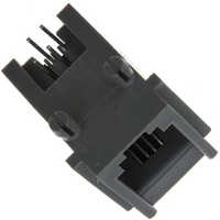 CONN 4-4 MODULAR JACK PC MOUNT