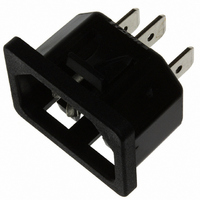 INLET C14 QC 3.0MM PNL SNAP-IN