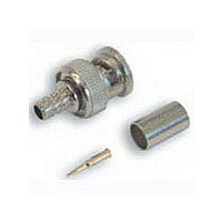 RF/COAXIAL, BNC PLUG, STR, 50OHM, CRIMP