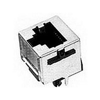 CAT3 RJ45 MODULAR JACK, 8POS, 1 PORT