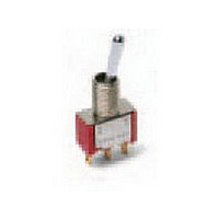Toggle Switch,RIGHT ANGLE,3PDT,ON-ON,PC TAIL Terminal,TOGGLE BAT,PCB Hole Count:9