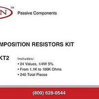 Resistor Kits 1/4W CCRES 1.1K-100K