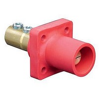 DC Power Connectors Pnl Rcpt Red 1/0-4/0 AWG