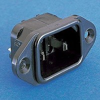 Power Entry Modules FLANGE MOUNT INLET 2.8MM SOL TAB