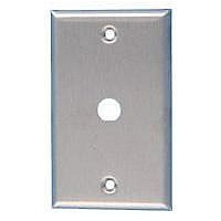 RF Connectors WALLPLATE ST/STEEL SINGLE 3/8 HOLE