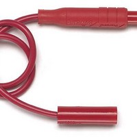 RETRACT SHEATH PLUG/JACK 36" RED