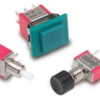 Pushbutton Switches Mini PB SW ON OFF SP 1A 120VAC 28VDC