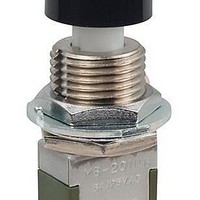 Pushbutton Switches ON(ON) 12MM BUSHING PC .520 BLK CAP 6A