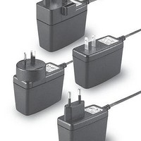 Plug-In AC Adapters 15W 13.6VDC 1.0A 2.1mm DC R/A