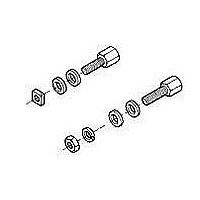 D SUB SCREW LOCK, #4-40, 7.93MM