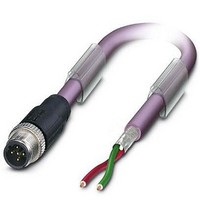 CABLE 2POS M12 PLUG-WIRE 2M