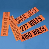 Voltage Marker, Vinyl, 115 VOLTS, 9"Wx2