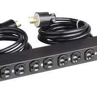 POWER OUTLET STRIP 20A 8 FRONT