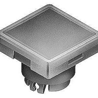 SW CAP SQUARE FOR LED CLEAR YEL