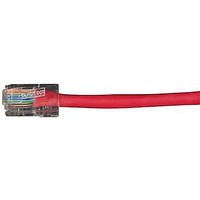 CAT 5E CROSSOVER PATCH CORD CABLE RED 3 FT