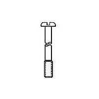 Connector Accessories Captive Pan Head Screw Steel Zinc Finish