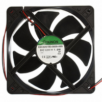 FAN BRUSHLESS 120X120X25MM 12VDC