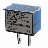 DPM LED 120VAC PLUG-IN 3DIG BLUE