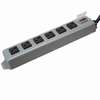 POWER STRIP 12.5"20A 6OUT15'CORD