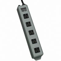 POWER STRIP 7.38"15A 5OUT 6'CORD