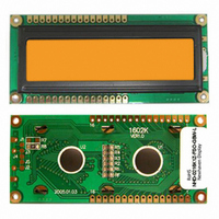 LCD MOD CHAR 2X16 ORN TRANSFL