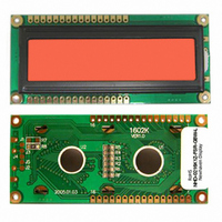 LCD MOD CHAR 2X16 RED TRANSFL