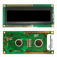 LCD MOD CHAR 2X16 RED TRANSM