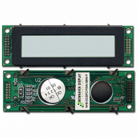 LCD MOD CHAR 2X20 WHI TRANSFL