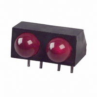 LED 5MM RA 2-WIDE RED PC MNT