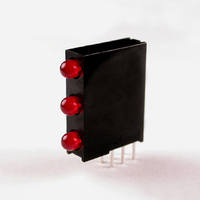 LED IND 3MM TRI-LVL RED DIFF