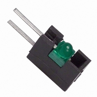 INDICATOR, LED PCB, T-3/4, GREEN, 1.8V