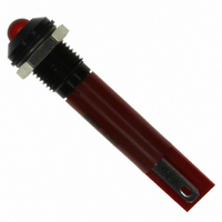 INDICATOR 24V 8MM PROMINENT RED