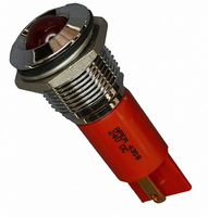INDICATOR 24V 16MM PROMINENT RED