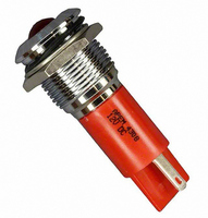 INDICATOR 12V 16MM PROMINENT RED