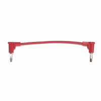 CORD BANANA PLUG R/A 36" RED